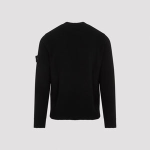 STONE ISLAND Elegant Black Wool Sweater