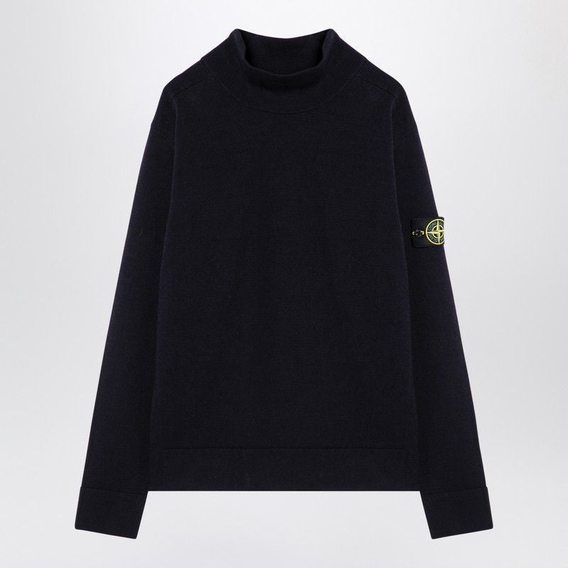 STONE ISLAND High Collar Wool-Blend Turtleneck Sweater for Men