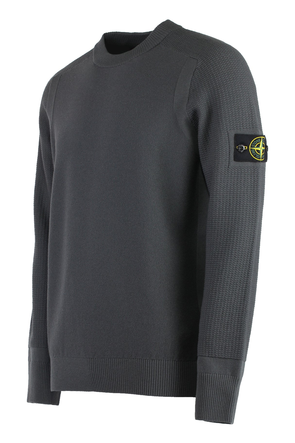 STONE ISLAND Wool-Blend Crew-Neck Sweater