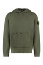 STONE ISLAND Cotton Hoodie with Removable Logo Patch - Women's