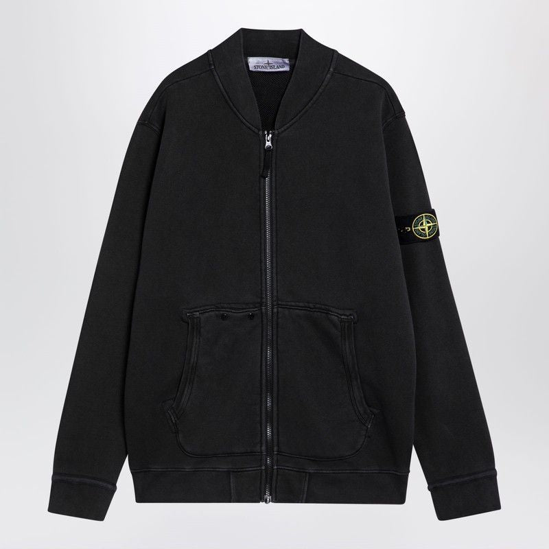 STONE ISLAND Cotton Zip Sweatshirt for Men