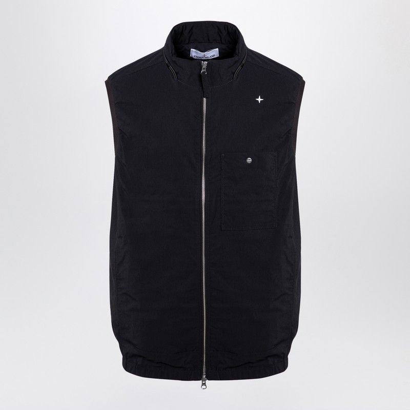 STONE ISLAND Wool-Blend Zipped Waistcoat for Men - FW24 Collection