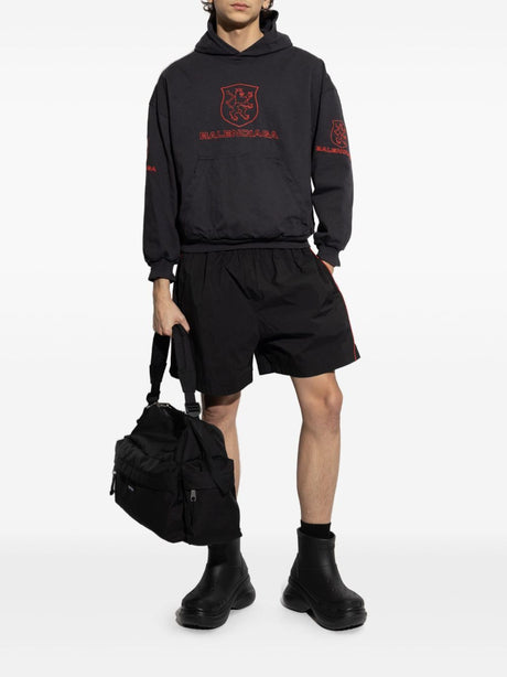 BALENCIAGA Embroidered Logo Tracksuit Shorts for Men