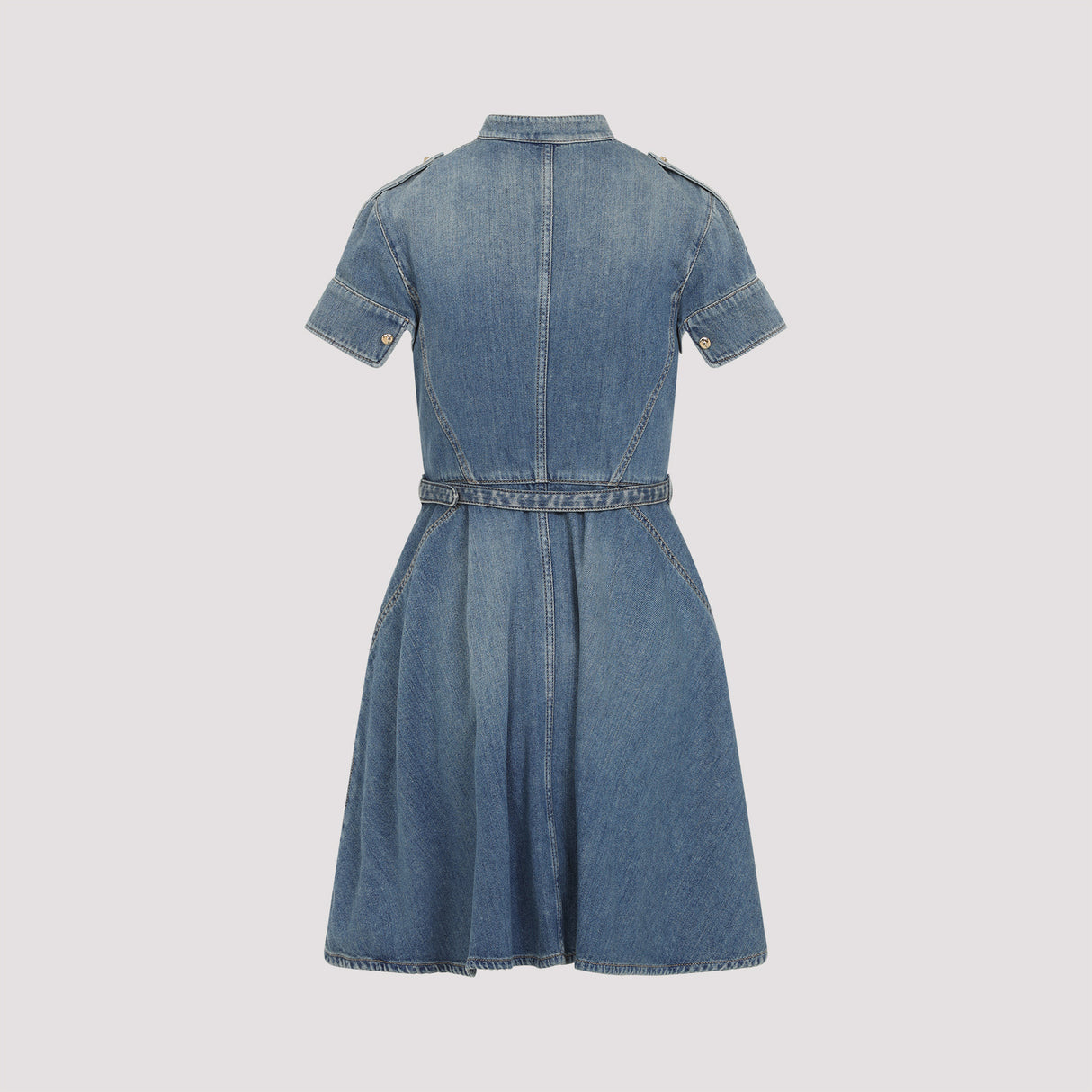 ALEXANDER MCQUEEN Women's Denim Mini Dress