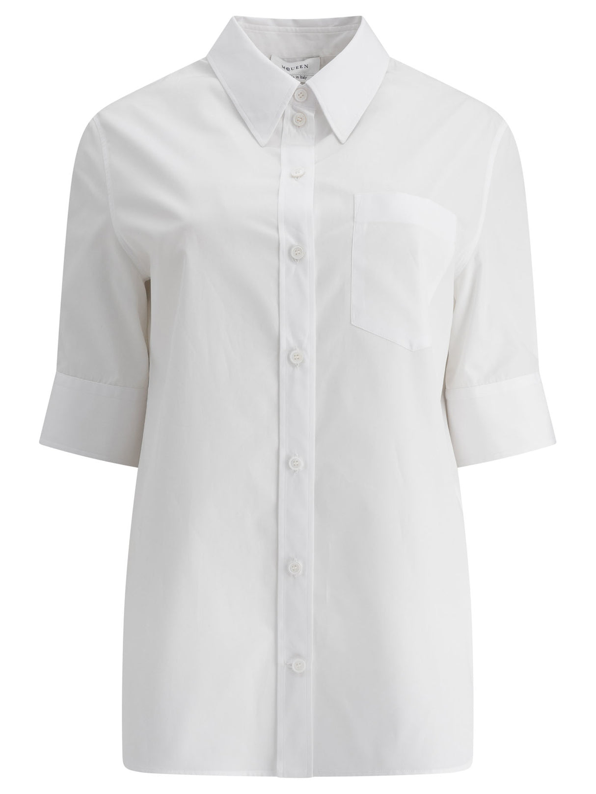 ALEXANDER MCQUEEN Cotton Mini Shirt for Women - SS25 Collection