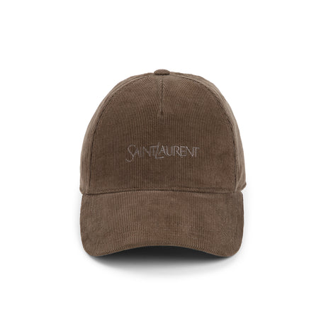 SAINT LAURENT Corduroy Women's Hat for Spring/Summer 2025