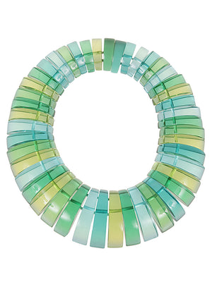 MONIES Emerald Minimalist Polyester Necklace