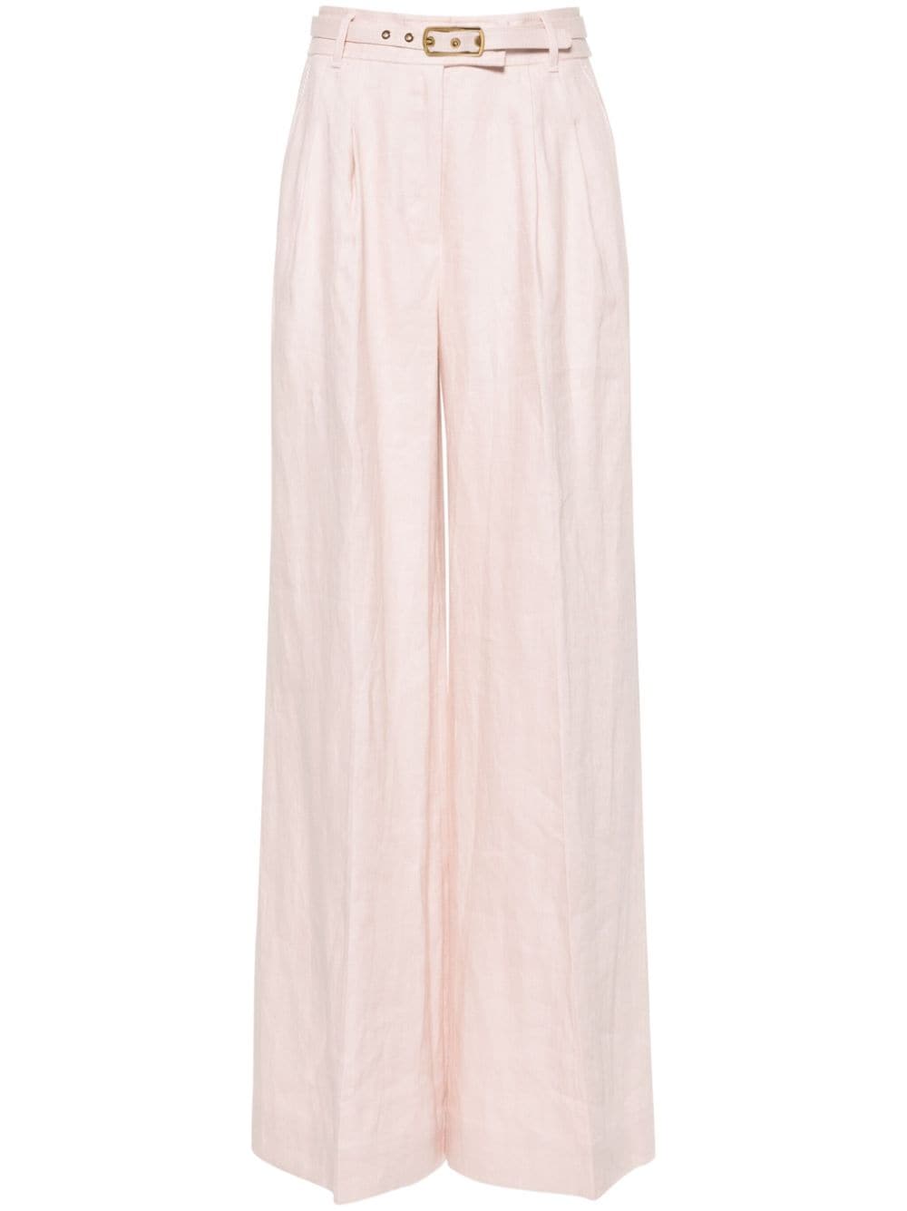 ZIMMERMANN Blush Linen Pants for Women