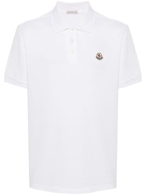 MONCLER Elegant Cotton Polo with Logo Crest