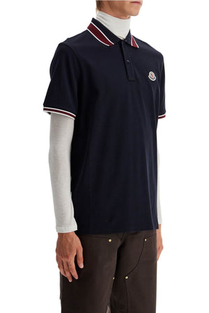 MONCLER Men's Classic Striped Polo Shirt