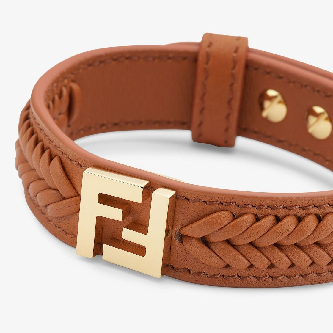 Fendi Forever Brown Brass Bracelet for Women