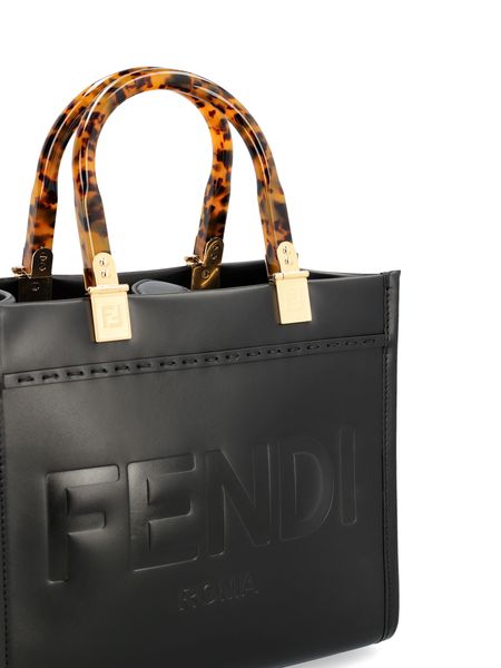 FENDI Stunning Sunshine Small Tote Handbag for Women in White