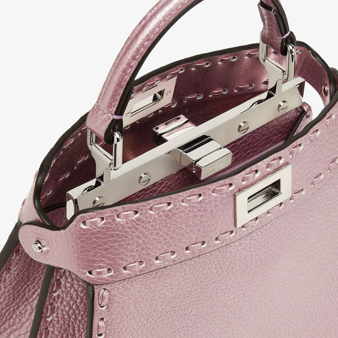 FENDI Peekaboo ISeeU Selleria Macro Women's Mini Handbag