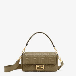 FENDI Avocado Lamb Leather Mini Baguette