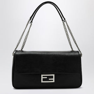 FENDI Large Leather Chain Baguette Handbag