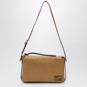 FENDI Medium Beige Leather Shoulder Bag