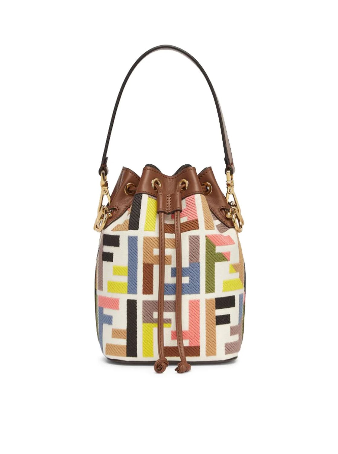 FENDI Mini Treasure Chic Handbag in Grezzo for Women - Spring/Summer 2024