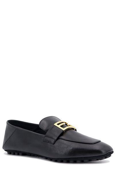 FENDI Elegant Leather Baguette Loafers for Women