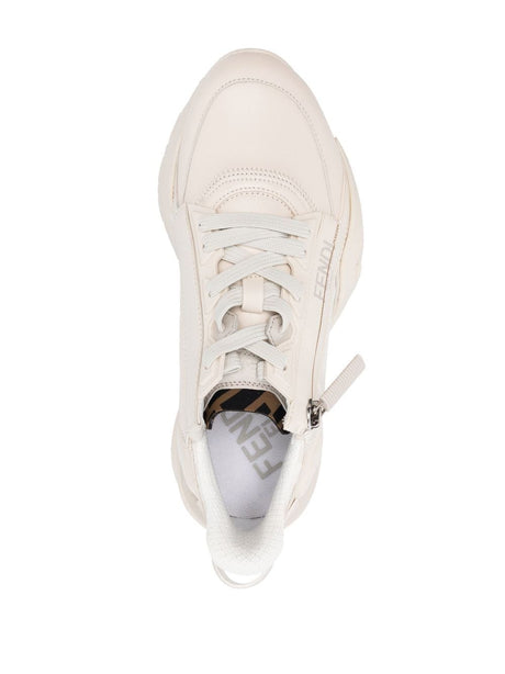 FENDI Stylish Beige Monogram Sneakers for Women