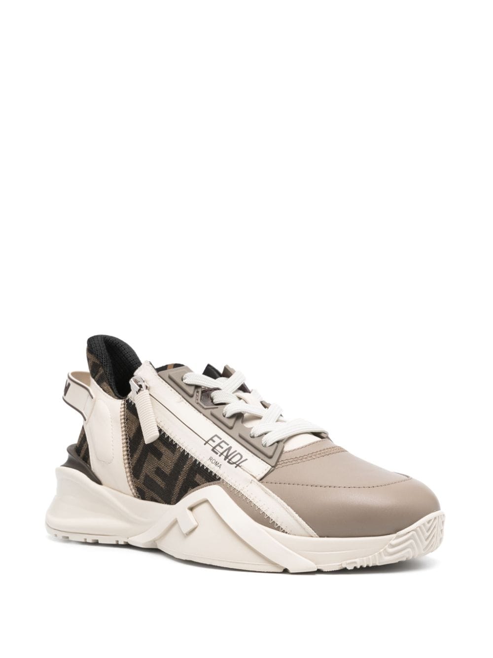 FENDI Flow Low-Top Leather Sneaker