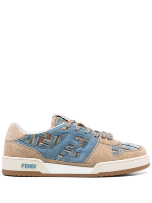 FENDI Suede and Velvet Match Sneakers for Women