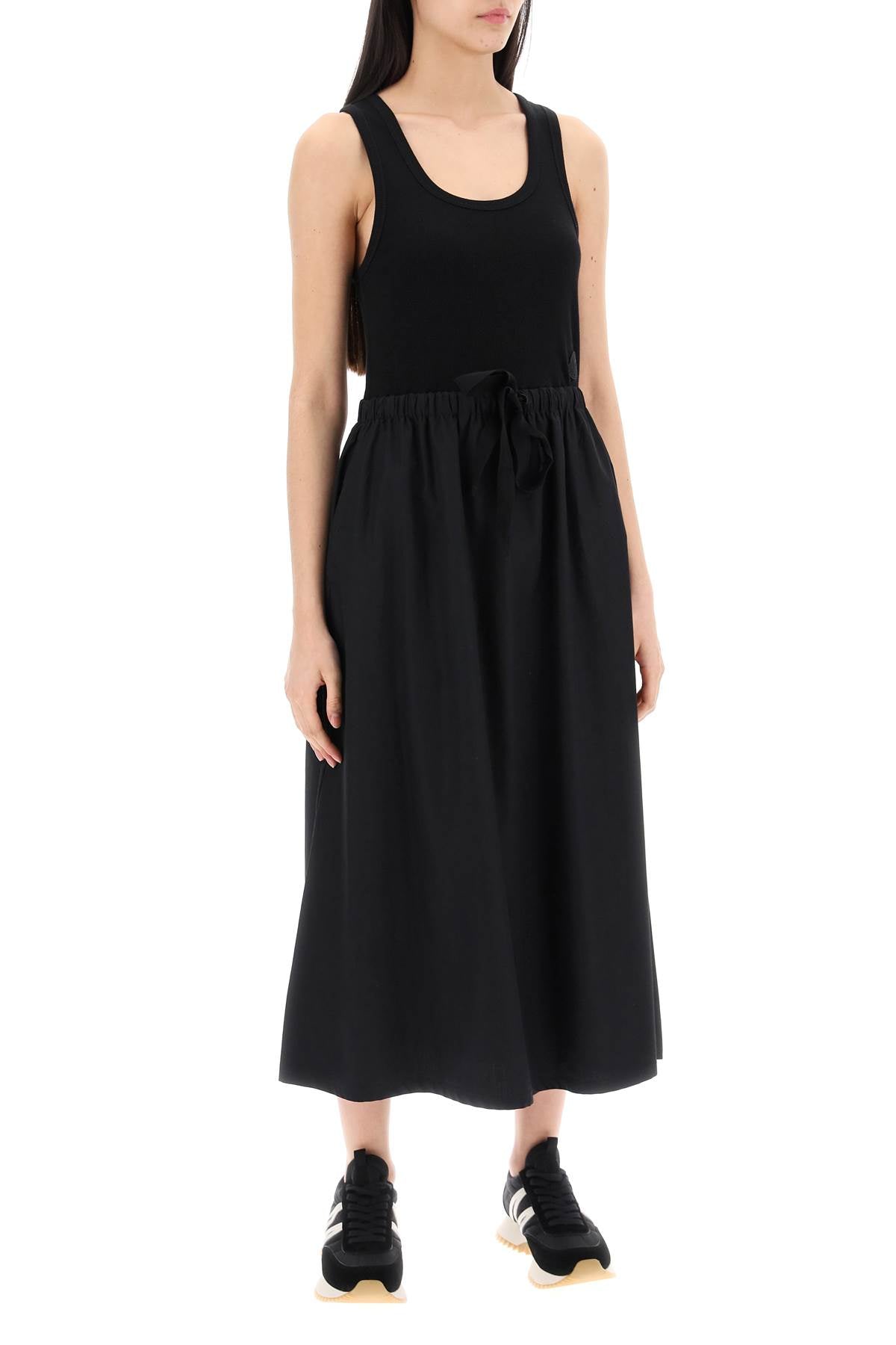 MONCLER Two-Tone Midi Dress for Women