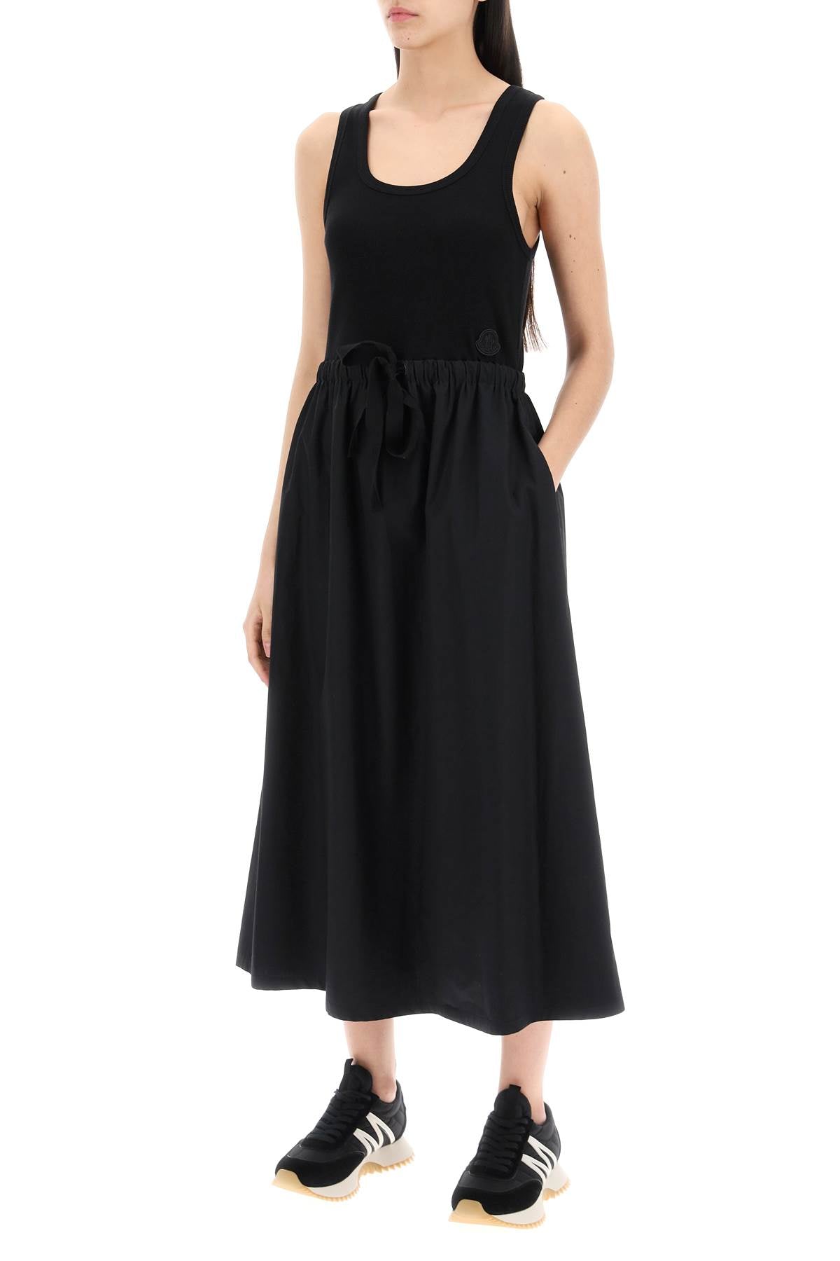 MONCLER Two-Tone Midi Dress for Women