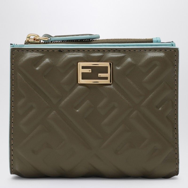 FENDI Mini Slim Wallet Baguette in Shiny Nappa Leather