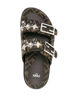 FENDI Stunning 23FW Black Sandals for Women