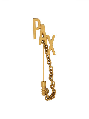 MOSCHINO COUTURE Chic Mini Brooch with Chain for Women