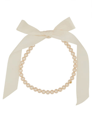 MOSCHINO COUTURE Elegant Pearl-adorned Necklace