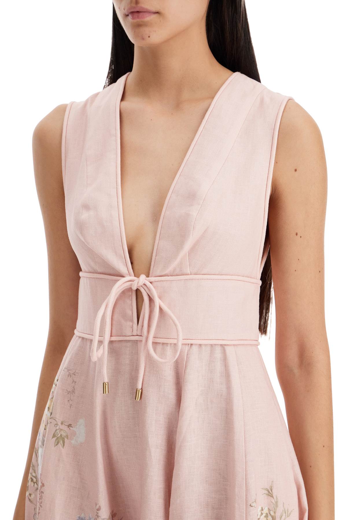 ZIMMERMANN Waverly Plunge Midi Dress