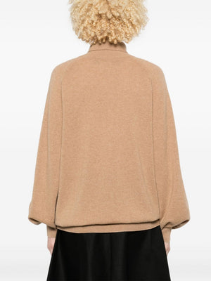 KHAITE High Neck Cashmere Blend Sweater for Women