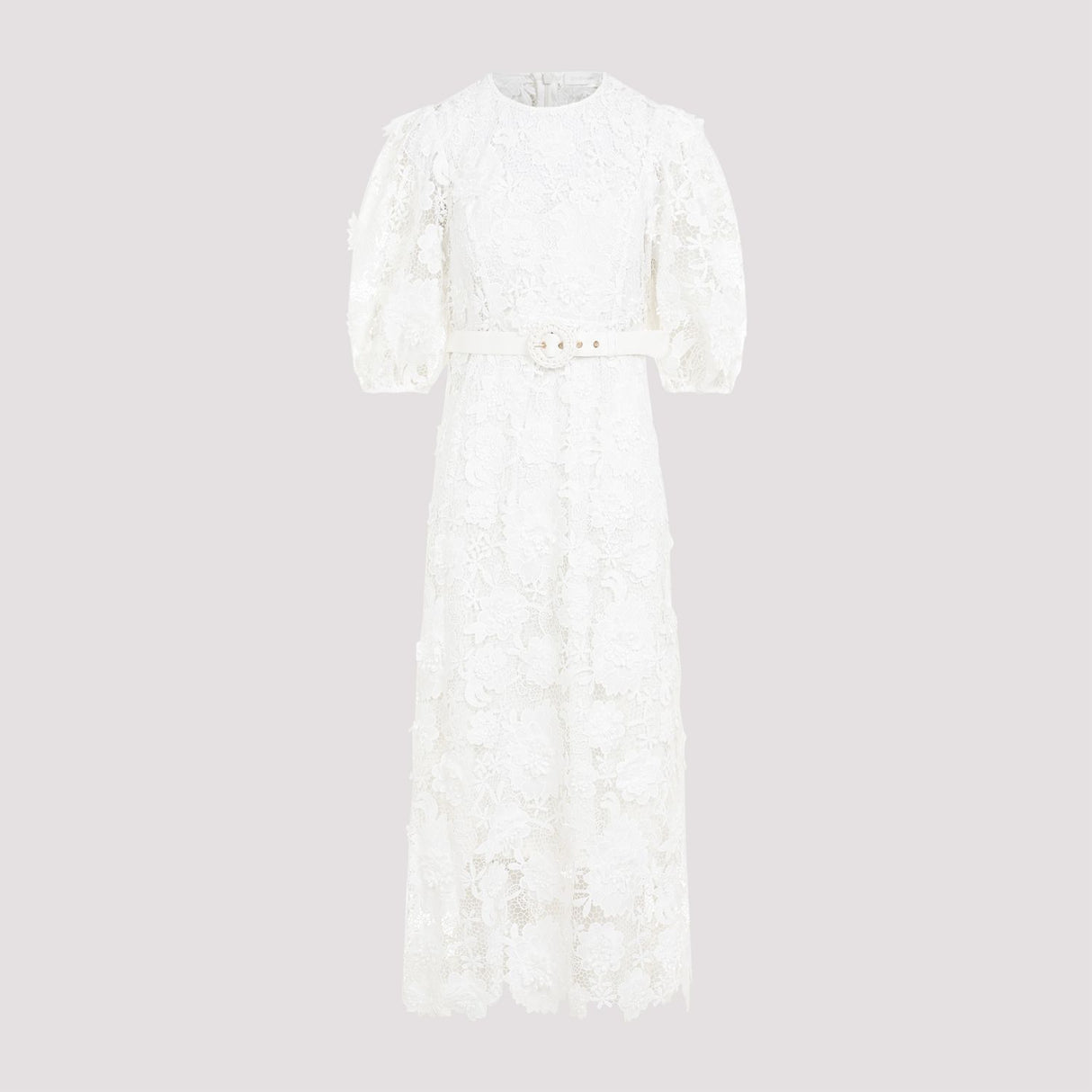 ZIMMERMANN Halliday Floral Lace Midi Dress