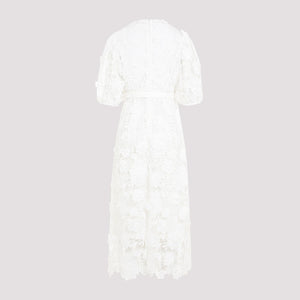 ZIMMERMANN Halliday Floral Lace Midi Dress