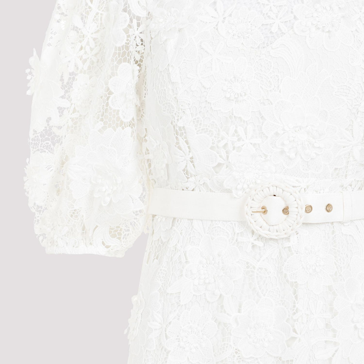 ZIMMERMANN Halliday Floral Lace Midi Dress