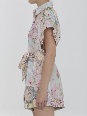 ZIMMERMANN Floral Print Short Jumpsuit for Women