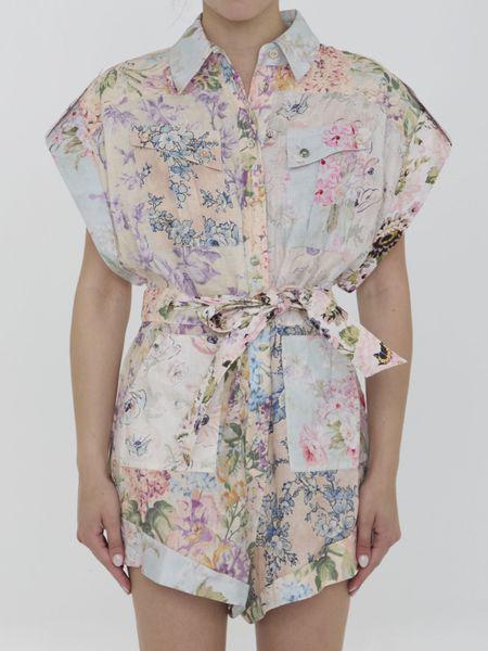 ZIMMERMANN Floral Print Short Jumpsuit for Women