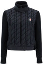 MONCLER GRENOBLE Mini Hybrid Wool and Nylon Cardigan for Women