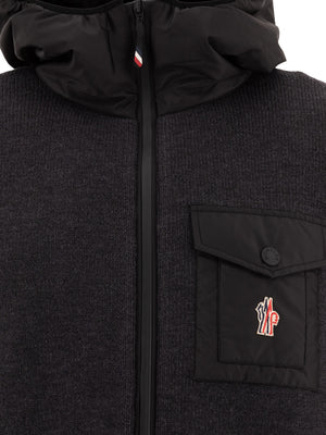 MONCLER GRENOBLE Regular Fit Down Jacket with Long Sleeves