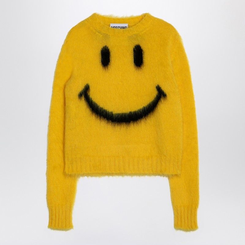 MOSCHINO COUTURE Smile Mohair Blend Crew-Neck Jumper