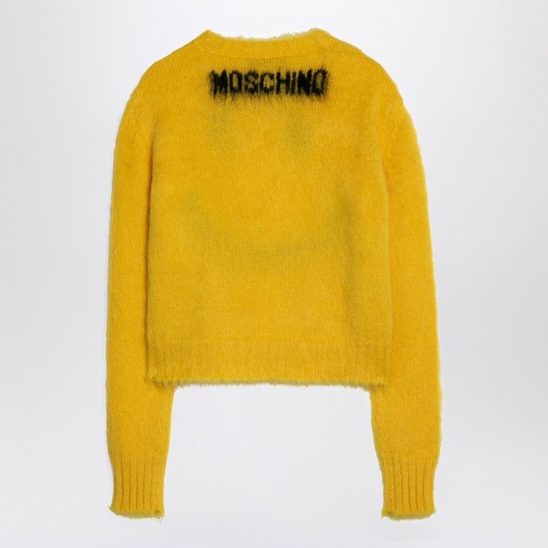 MOSCHINO COUTURE Smile Mohair Blend Crew-Neck Jumper