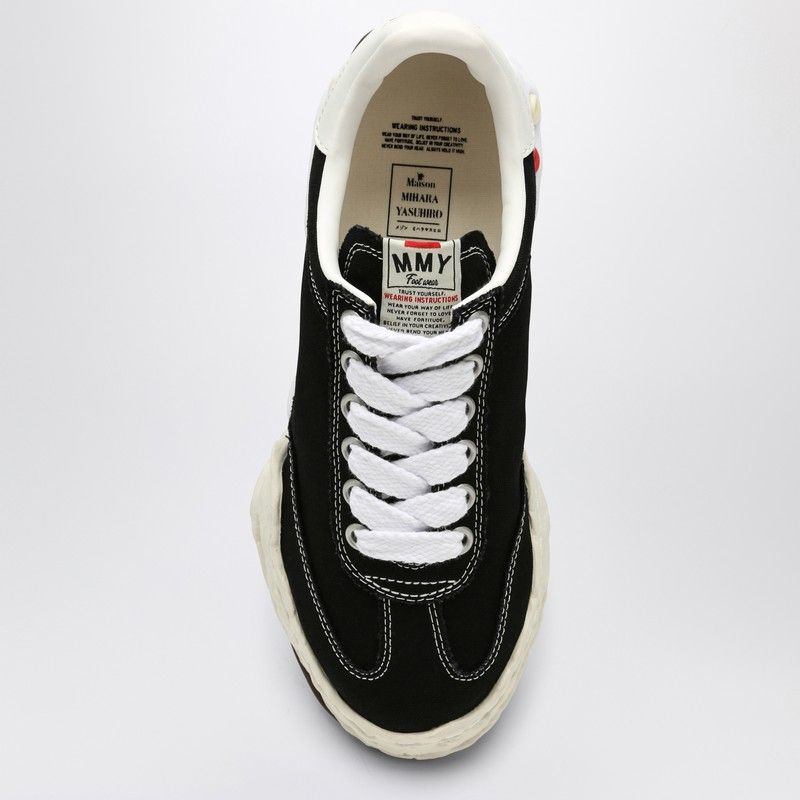 MAISON MIHARA YASUHIRO	 Low-Top Black Canvas Sneakers for Men