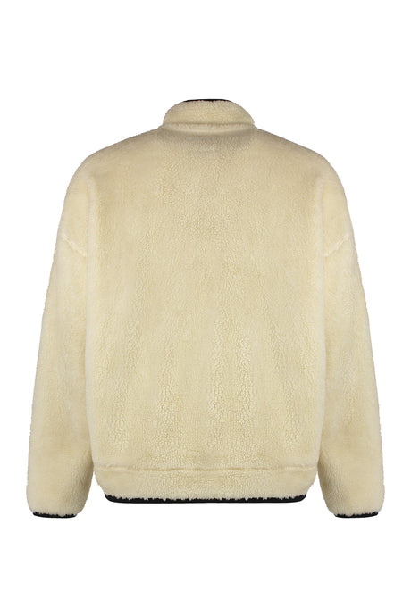 MAISON MIHARA YASUHIRO	 FW24 Men's Fleece Bomber Jacket in Panna