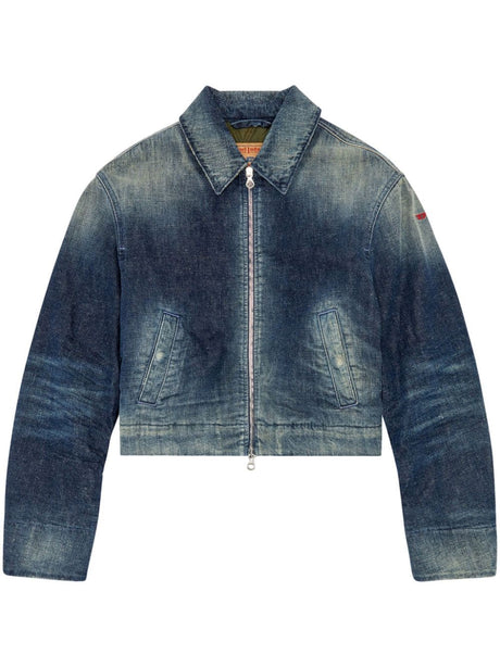 DIESEL Denim Jacket with Embroidered Detail for Women