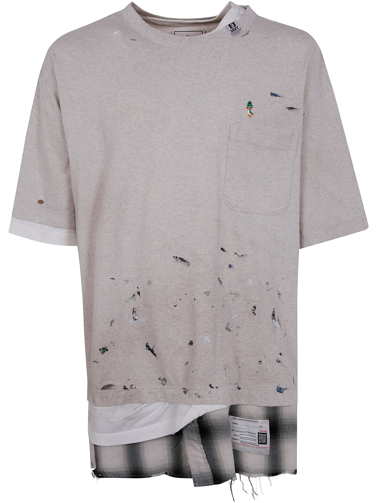 MAISON MIHARA YASUHIRO	 Layered Cotton Tee for Men - Fall/Winter 2024