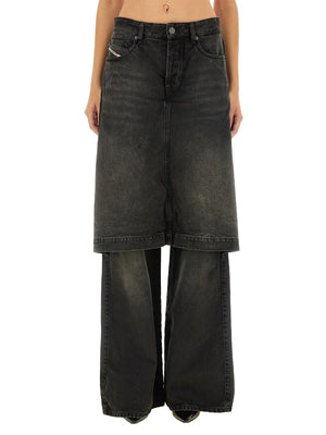 DIESEL Cotton Regular Fit Pants for Women - Size 27