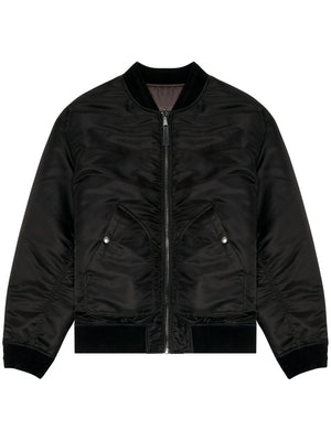 DIESEL Ribbed Collar Zip Jacket for Men