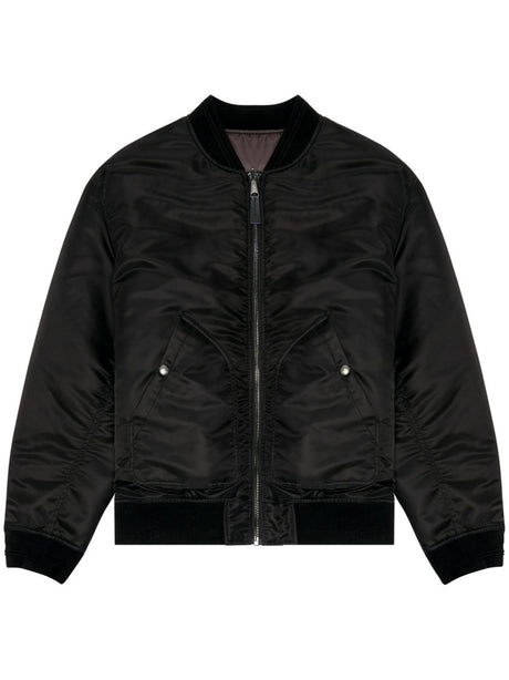 DIESEL Ribbed Collar Zip Jacket for Men