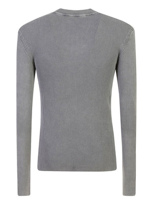 DIESEL Stylish Ribbed Knit Sweater for Men